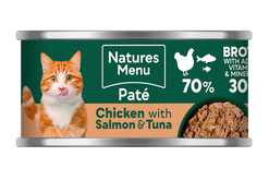 Chicken with Salmon and Tuna Can